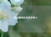 德信德州扑克选手收入