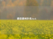 德信德州扑克check