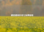 德信德州扑克七张牌梭哈