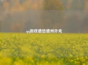 qq游戏德信德州扑克