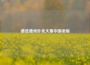 德信德州扑克大赛中国老板