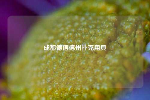 成都德信德州扑克用具